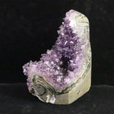 ウルグアイ産 アメジストドーム　89x111x137mm　クラスター 原石 台付 1.3kg (ID:55876)