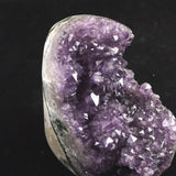 ウルグアイ産 アメジストドーム　89x111x137mm　クラスター 原石 台付 1.3kg (ID:55876)