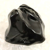 隠岐の島 黒曜石 41mm原石 磨き  ディレクトリカード付 30.1g (ID:56039)