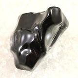 隠岐の島 黒曜石 41mm原石 磨き  ディレクトリカード付 30.1g (ID:56039)
