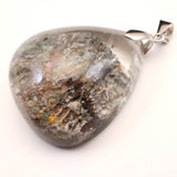 庭園水晶 ガーデンクォーツ　29 x25mm　ドロップ ペンダントトップ 14.6g (ID:56045)