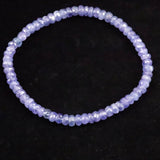 タンザナイト AA  4.5mm玉 ボタンカット ブレスレット  7.08g (ID:56125)