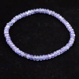 タンザナイト AA  4.5mm玉 ボタンカット ブレスレット  7.08g (ID:56125)