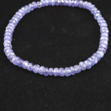 タンザナイト AA  4.5mm玉 ボタンカット ブレスレット  7.08g (ID:56125)