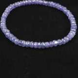 タンザナイト AA  4.5mm玉 ボタンカット ブレスレット  7.08g (ID:56125)