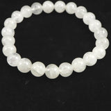 H&E社 アゼツライト（AZOZEO)　8mm玉ブレスレット 証明書付 18.4g (ID:56191)