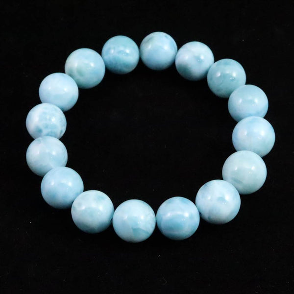 ラリマー 4Aグレード 12mm玉ブレスレット 44.8g (ID:56289) | 榎本通商