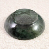 ミャンマー産 グリーン翡翠 ヒスイ 60mm小皿 45.4g (ID:56391)