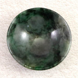 ミャンマー産 グリーン翡翠 ヒスイ 60mm小皿 45.4g (ID:56391)