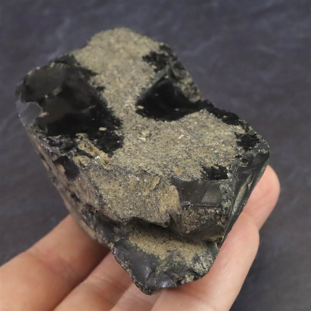 ２つ合わせて17,800円で良ければご購入下さい◾️黒曜石　隠岐の島産 隠岐の島 黒曜石 原石 ディレクトリーカード付 149.2g (ID:56507