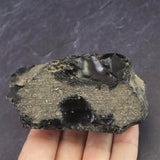 隠岐の島 黒曜石 原石  ディレクトリーカード付 149.2g (ID:56507)