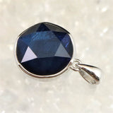 ギベオン ブルーカラー 12mm六芒星カット　ペンダントトップ 2.6g (ID:56556)