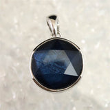 ギベオン ブルーカラー 12mm六芒星カット　ペンダントトップ 2.6g (ID:56556)