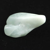 糸魚川翡翠  薄緑　31mmタンブル ディレクトリカード付 13.5g (ID:56588)