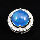 プレシャスオパール 7.5mm コイン ペンダントトップ type.A (ID:56718)