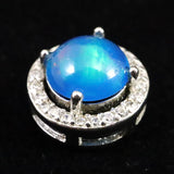 プレシャスオパール 7.5mm コイン ペンダントトップ type.A (ID:56718)