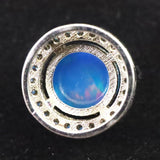 プレシャスオパール 7.5mm コイン ペンダントトップ type.A (ID:56718)