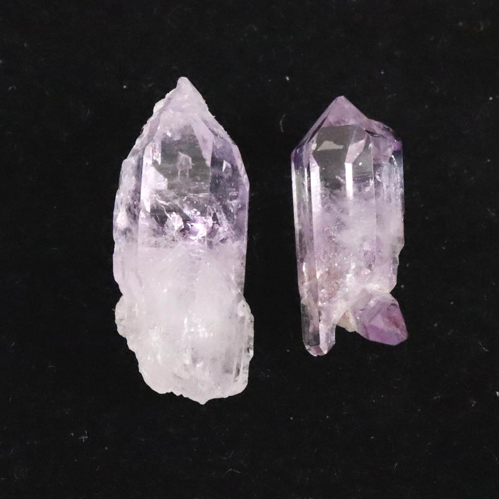 ベラクルス州産 アメジスト 結晶 原石 2個セット 3.34g (ID:56779