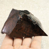 北海道産 オブシディアン 黒曜石 花十勝 97mm原石 245g (ID:56926)