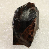 北海道産 オブシディアン 黒曜石 花十勝 97mm原石 245g (ID:56926)