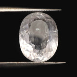 ロシア産 フェナカイト 13.4mm オーバルカット  ルース 鑑別書付 6.8ct (ID:56953)