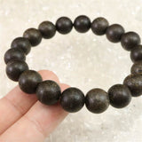 沈香 Aグレード 12mm玉ブレスレット 証明書付 18.0g (ID:57098)