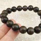 沈香 Aグレード 12mm玉ブレスレット 証明書付 18.0g (ID:57098)
