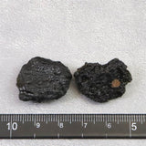 チベタンテクタイト 原石 2個セット  8.9g (ID:57449)