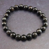 グリーンランド産 ヌーマイト STグレード 8mm玉 ブレスレット 19.9g  (ID:57469)