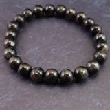 グリーンランド産 ヌーマイト STグレード 8mm玉 ブレスレット 19.9g  (ID:57469)