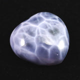 パープルラリマー   25mmハートシェイプ カボション ルース　8.7g *希少* (ID:57582)