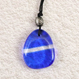 H&E社 シベリアンブルークォーツ　タンブル コード ペンダント 8.6g (ID:57793)