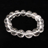カンチェンジュンガ産 ヒマラヤ水晶 12mm玉 ブレスレット 40.2g (ID:57819)