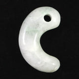 糸魚川翡翠 薄緑 25mm勾玉 現代の名工作 証明書付　4.4g (ID:57989)