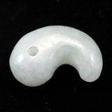 糸魚川翡翠  ヒスイ 小滝産 薄緑 21mm勾玉 ディレクトリカード付 4.29g (ID:58043)