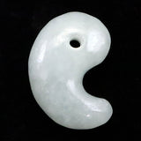 糸魚川翡翠  ヒスイ 小滝産 薄緑 21mm勾玉 ディレクトリカード付 4.29g (ID:58043)