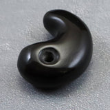 隠岐の島 黒曜石 31mm勾玉 ディレクトリカード付 10.1g　**特価品** (ID:58112)