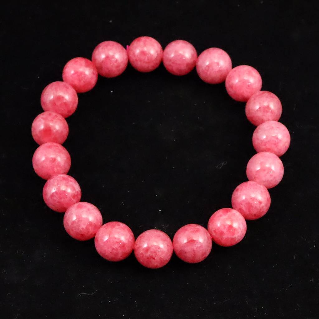 米国産 インペリアル ロードナイト 10mm玉ブレスレット 35.6g (ID