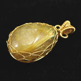 ゴールドルチルクォーツ  ワイヤー ペンダントトップ 8.8g (ID:58254)