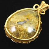 ゴールドルチルクォーツ  ワイヤー ペンダントトップ 8.8g (ID:58254)