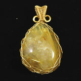 ゴールドルチルクォーツ  ワイヤー ペンダントトップ 8.8g (ID:58254)