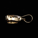 ロシア産 フェナカイト 7.3mm ペアシェイプカット ペンダントトップ K18YG 鑑別書付 0.75ct (ID:58461)
