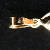 ロシア産 フェナカイト 7.3mm ペアシェイプカット ペンダントトップ K18YG 鑑別書付 0.75ct (ID:58461)