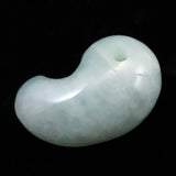 糸魚川翡翠  ヒスイ 小滝産 薄緑 32mm勾玉 ディレクトリカード付 17.77g (ID:58473)