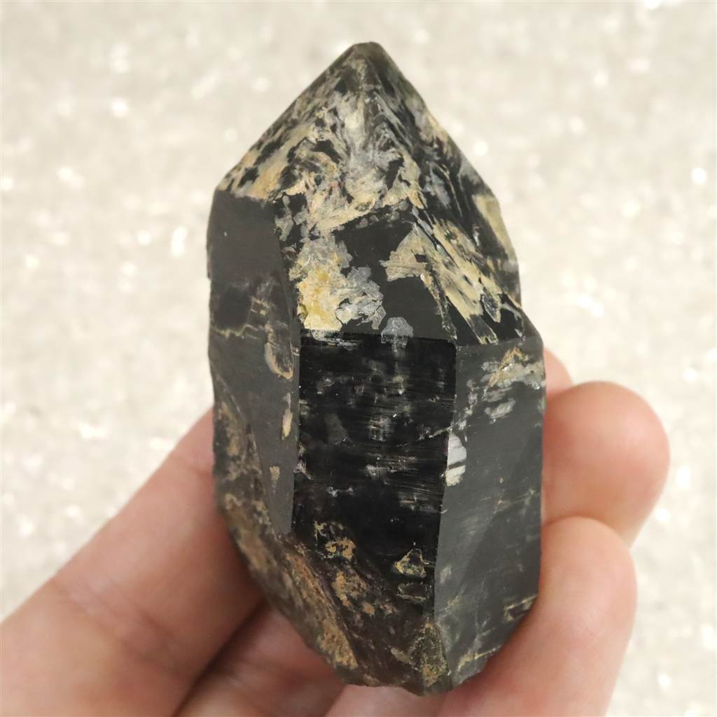 黒水晶（モリオン）原石 岐阜県中津川市苗木産 黒水晶（モリオン）原石 82.2g (ID:58581