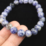 H&E社 ソーダライト 8mm玉ブレスレット 19.2g (ID:58632)