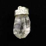 ヒマラヤ マニハール産水晶 23mm 原石 ペンダントトップ 証明書付き 6.05g (ID:58678)