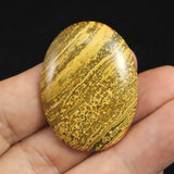 バンブルビージャスパー 35mmオーバルルース 8.2g (ID:58684)