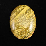 バンブルビージャスパー 35mmオーバルルース 8.2g (ID:58684)