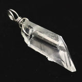 ブラジル トマスゴンサガ産水晶 33mm原石ペンダントトップ 4.2g (ID:58694)